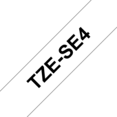 Páska Brother TZ-SE4 - originální (Černý tisk/bílý podklad)
