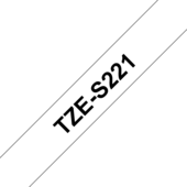 Páska Brother TZ-S221 - originální (Černý tisk/bílý podklad)